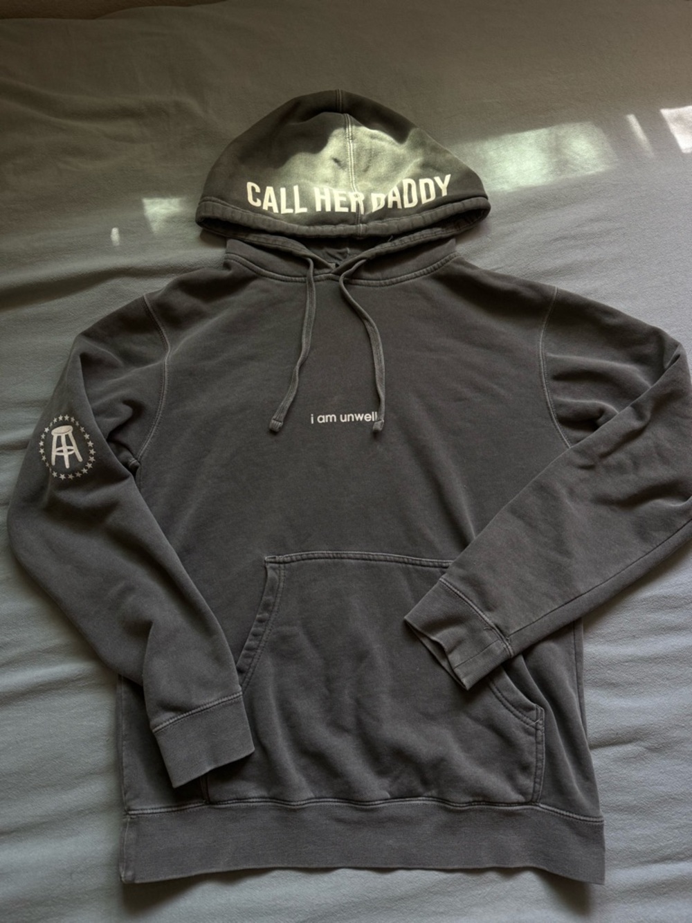 Call her daddy Gray Graphic Pullover Hoodie